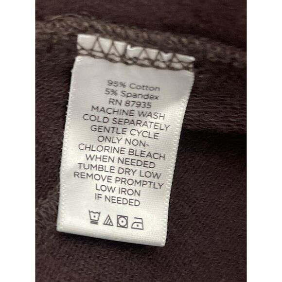 Susan Graver Women Brown Weekend Stretch Ankle Leggings Size SP - Picture 7 of 7